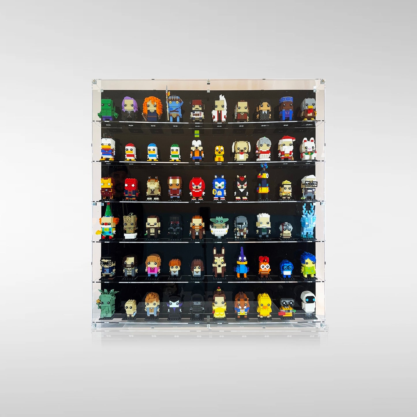 Wall Mounted Display Case for LEGO® BrickHeadz