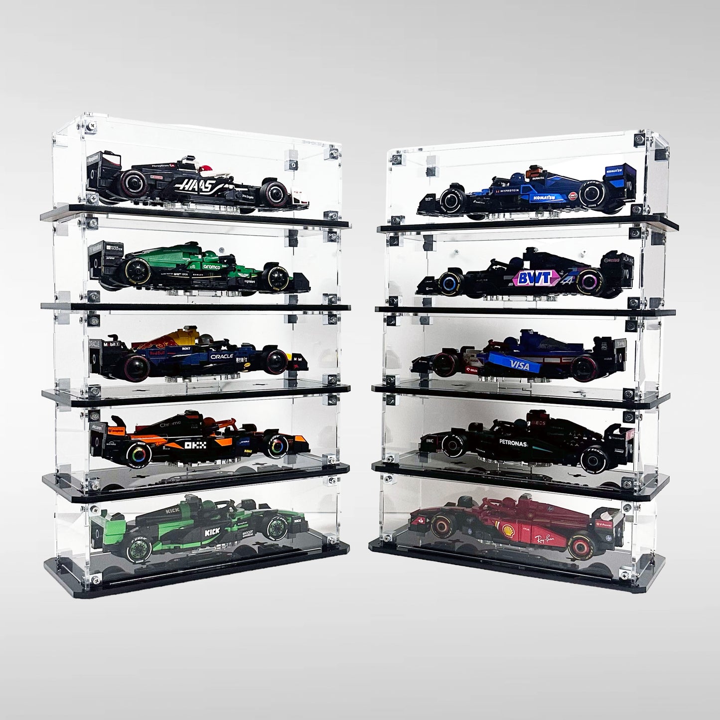 Mountable Display Case for LEGO® F1 Speed Champions