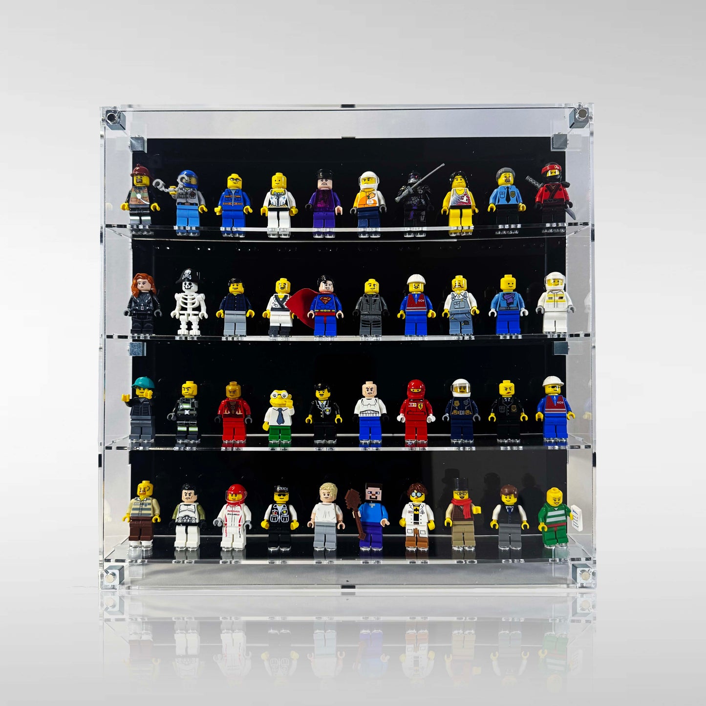 Wall Mounted Display Case for LEGO® Minifigures