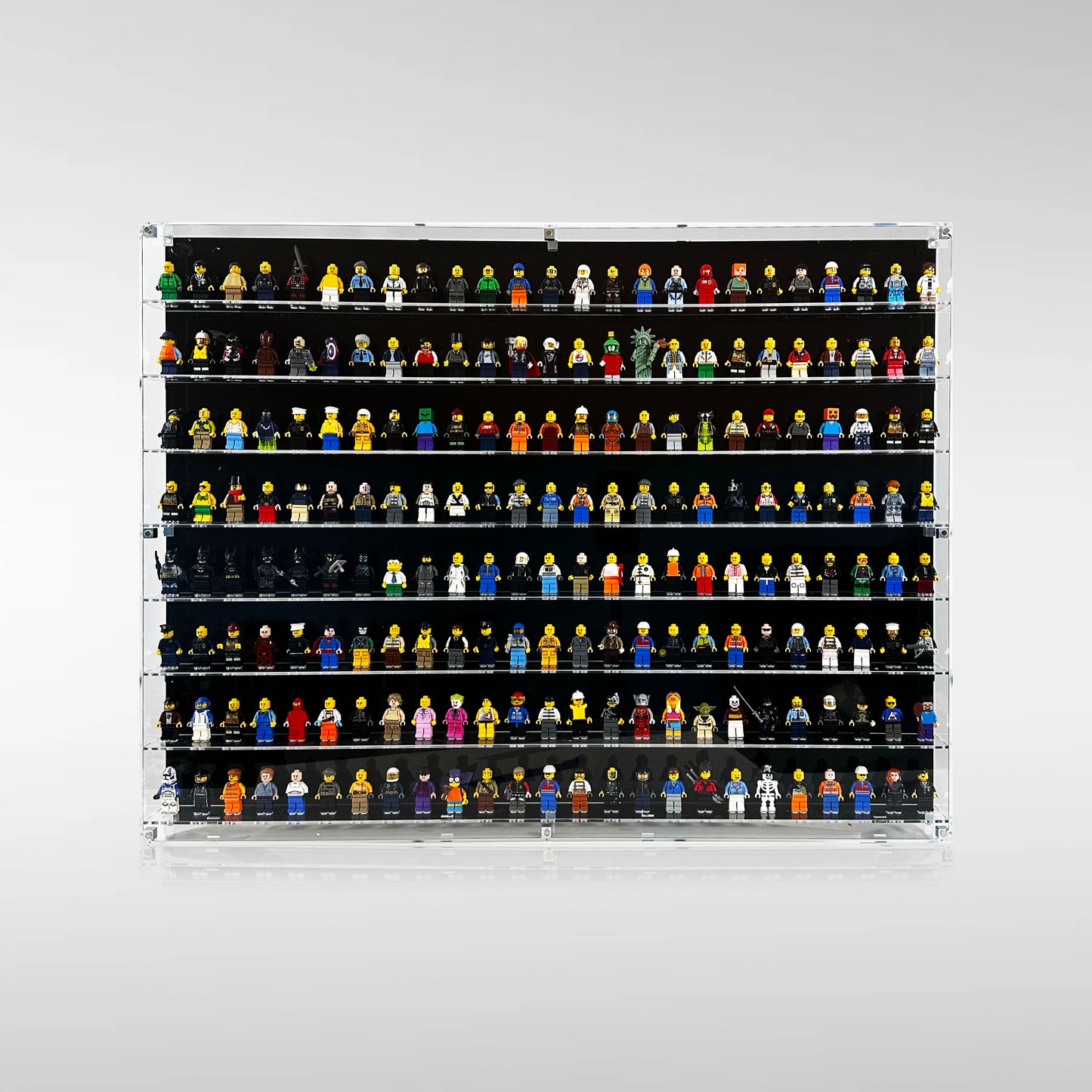 Wall Mounted Display Case for LEGO® Minifigures
