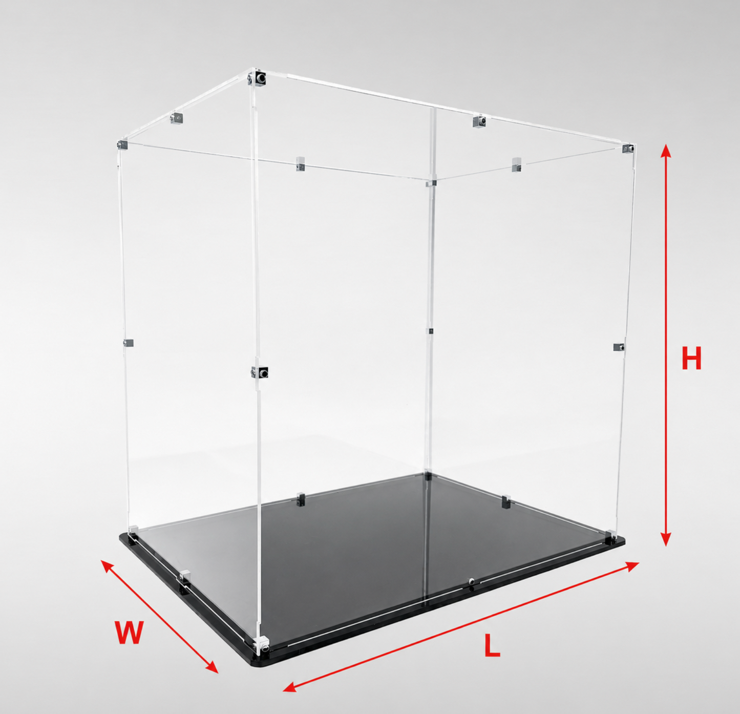 Custom Acrylic Display Case | Ready to Assemble Clear Collector Box | Made to Order Case for LEGO, Figures, Collectibles & Memorabilia