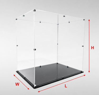 Custom Acrylic Display Case | Ready to Assemble Clear Collector Box | Made to Order Case for LEGO, Figures, Collectibles & Memorabilia