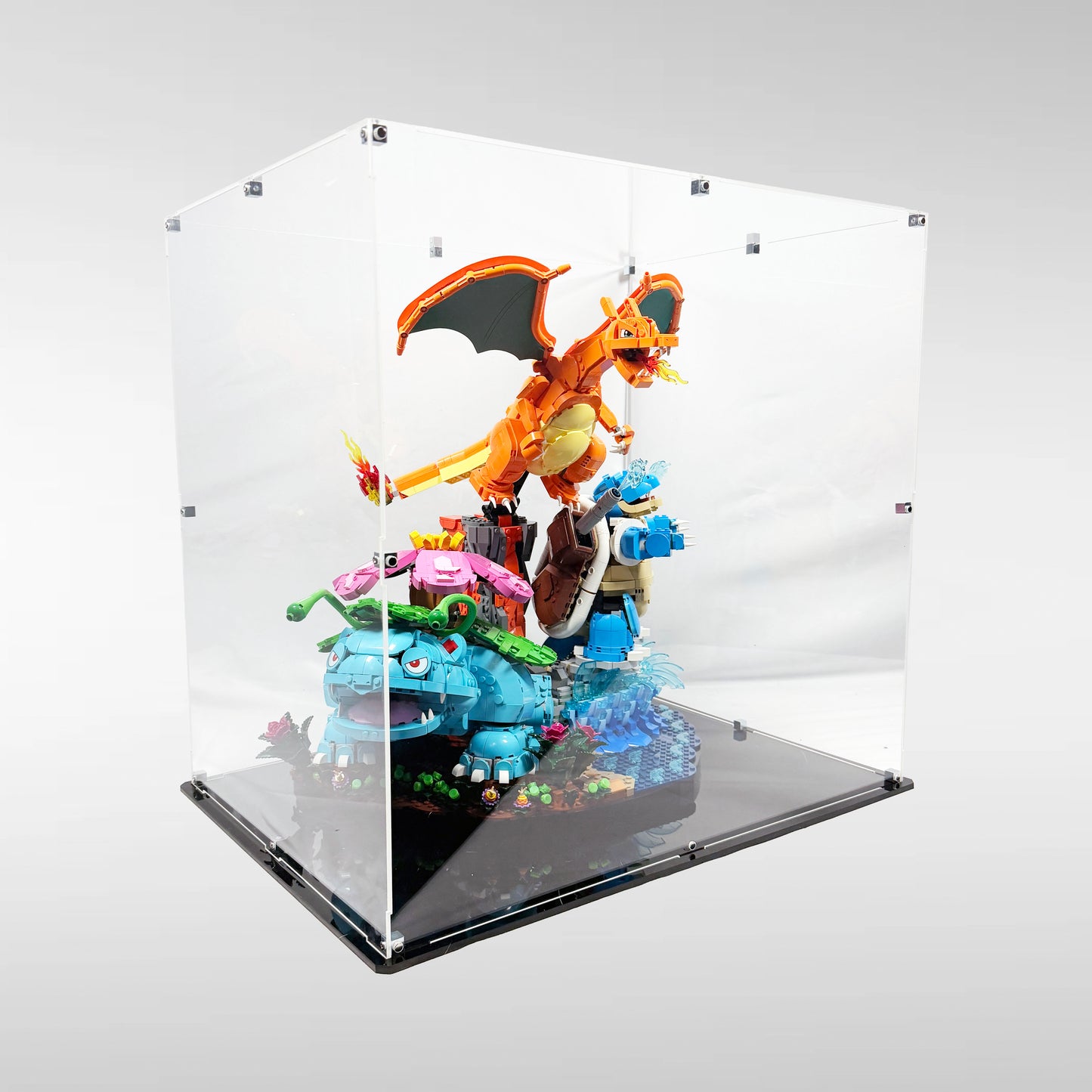 Display Case for LEGO® Pokémon - Venusaur, Charizard and Blastoise (72153)