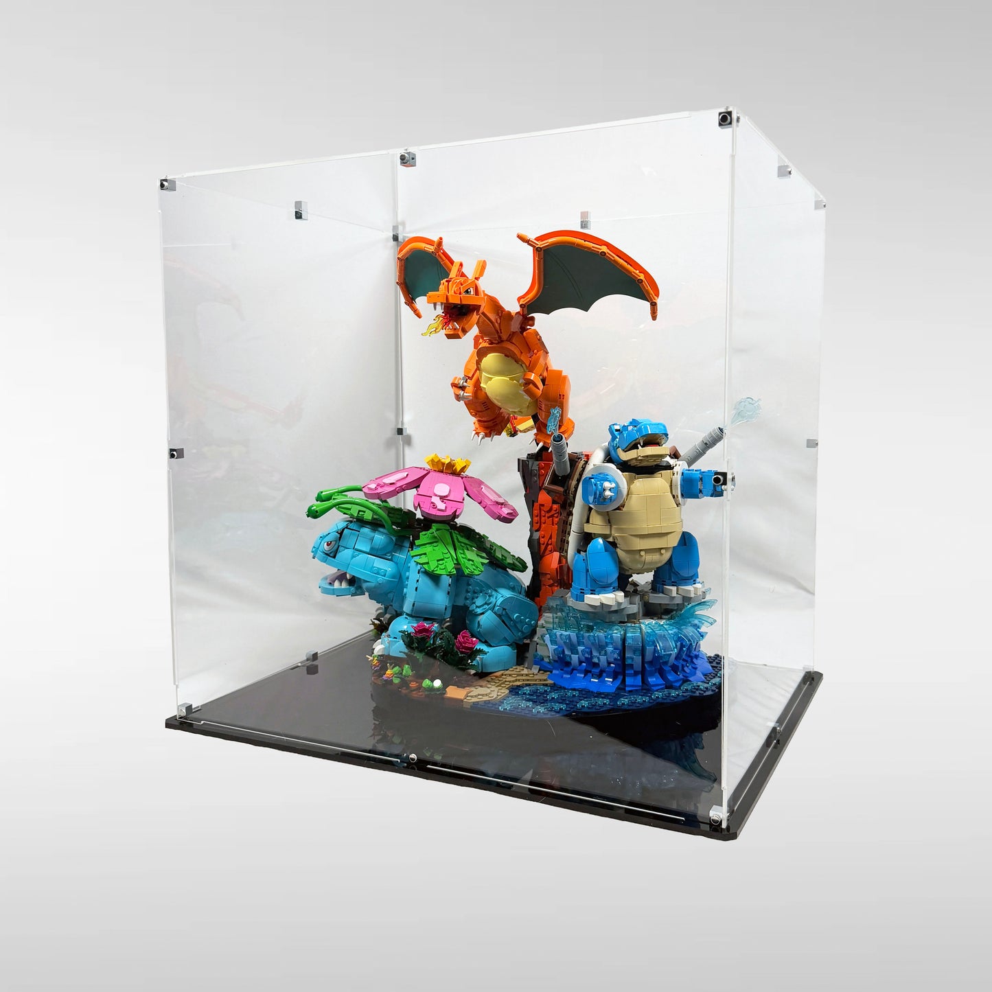 Display Case for LEGO® Pokémon - Venusaur, Charizard and Blastoise (72153)