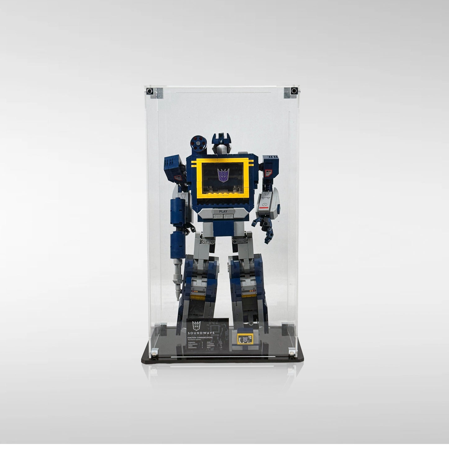 Display Case for LEGO® Transformers: Soundwave (10358)