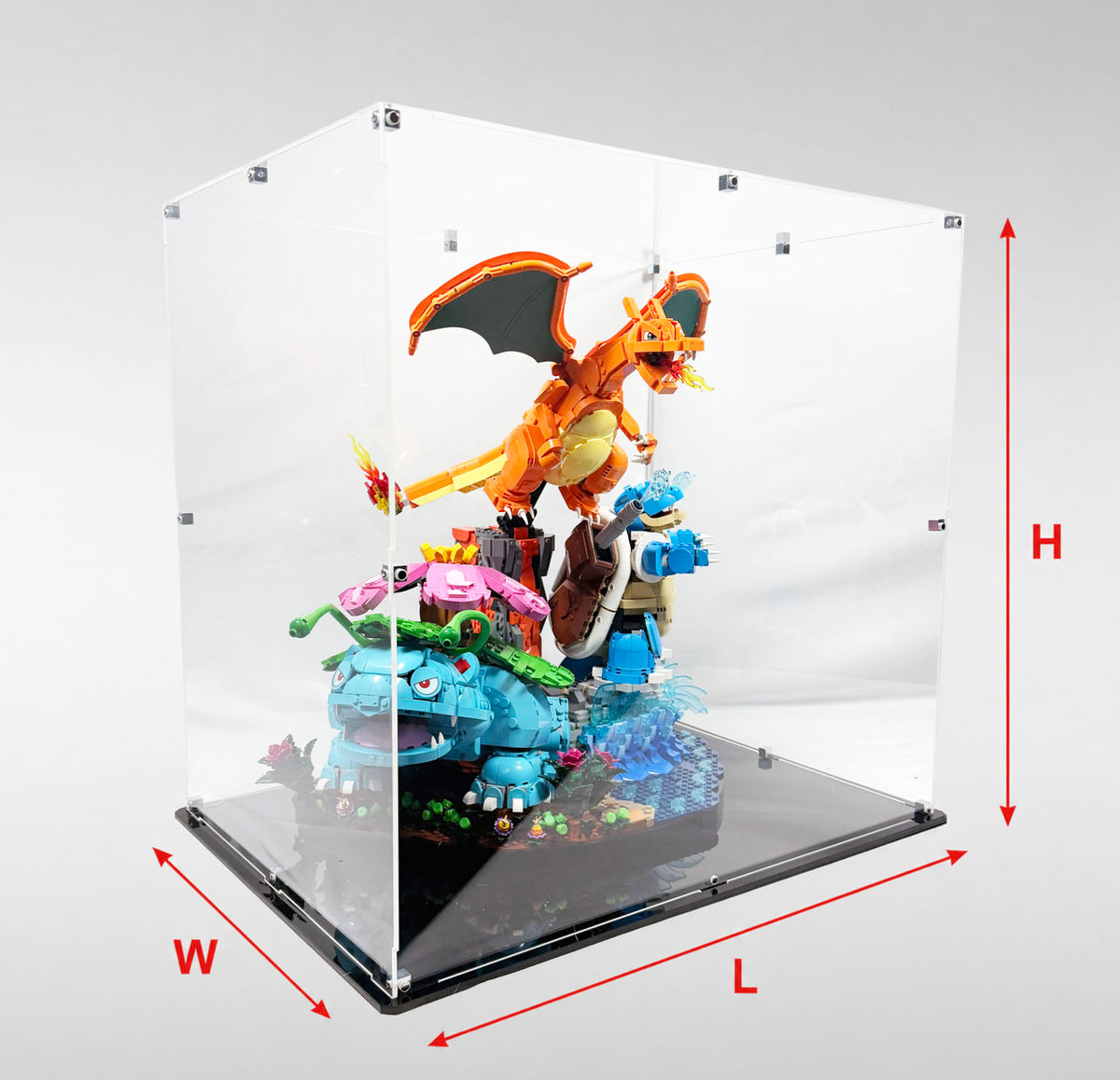 Custom Acrylic Display Case | Ready to Assemble Clear Collector Box | Made to Order Case for LEGO, Figures, Collectibles & Memorabilia